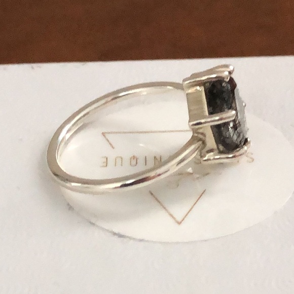 Tourmalinated Quartz Ring - Picture 3 of 7